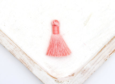Light Pink Tassel, Silky Nylon, 1.5 Inches, Sold as 1 Piece.